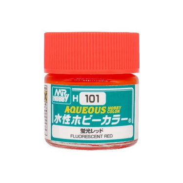 Mr Hobby (Gunze) H097 Aqueous Fluorescent Red Acrylic Paint 10ml